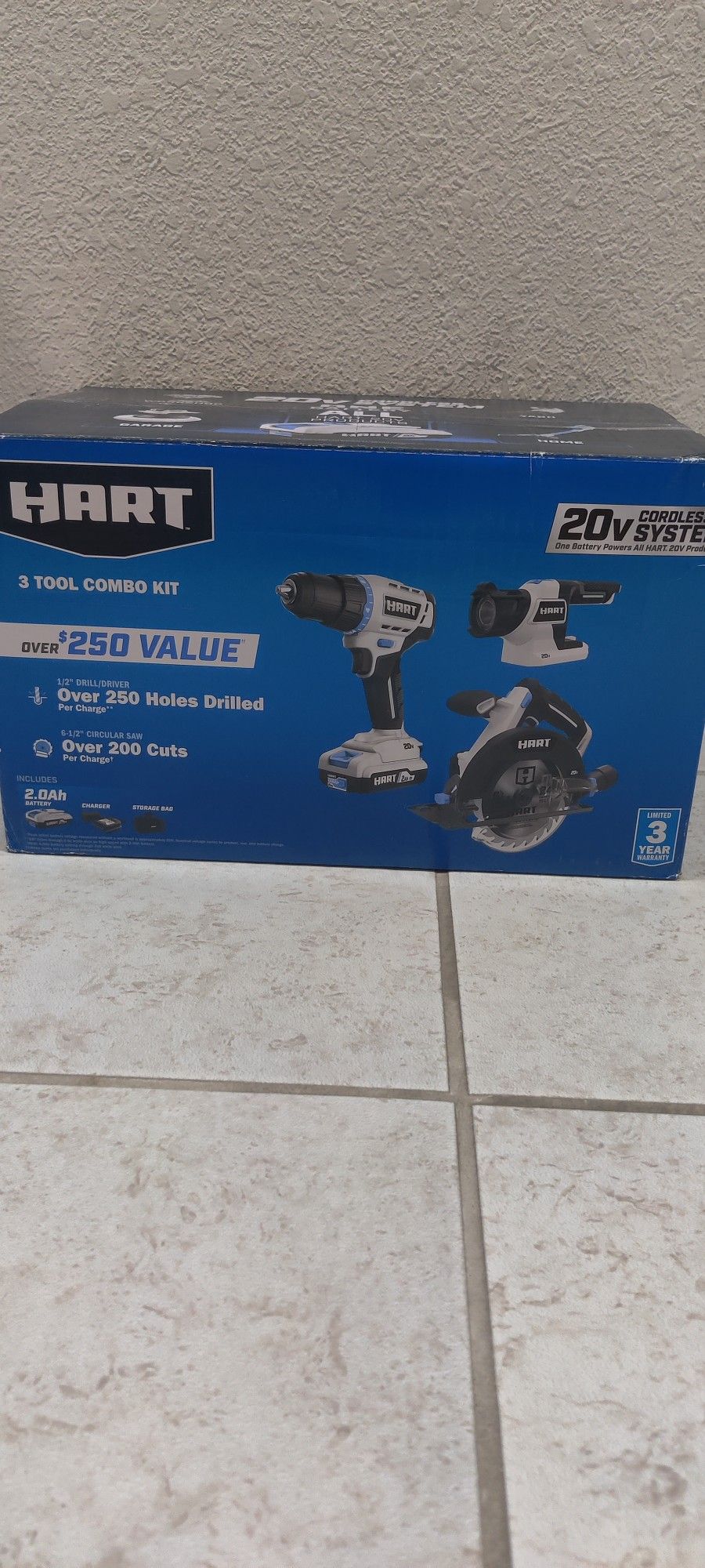 Hart 20Volts 3 Combo Tool Set - New