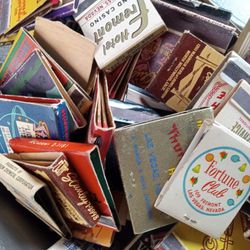 One Hundred Vintage Matches From Around The World Casinos Motels Etc