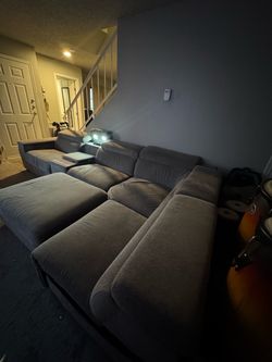 Sectional Couch with Ottoman