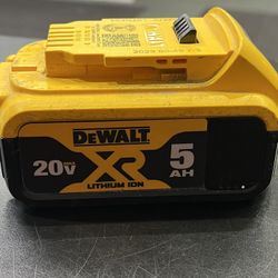 DEWALT 20v xr 5ah battery a63-307