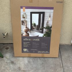 Framed Beveled Wall Mirror
