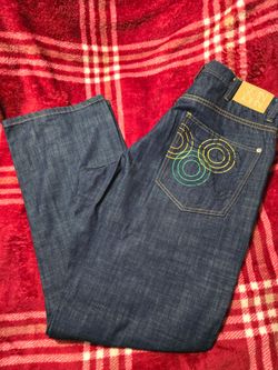 Y2K, Sean John Dark Wash Embroidered Jeans
