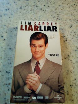 Vintage vhs video tape/ liarliar/ Jim Carrey/ trust me/ comedy