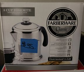 8 cup Yosemite stovetop percolator