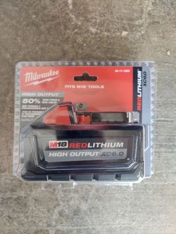 New Milwaukee Battery 6.0Ah HighOutput M18