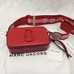 Marc Jacobs Snapshot Crossbody Bag Sandcastle Red Multi