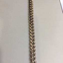 14 K Y Maimi Cuban link bracelet 8 inches
