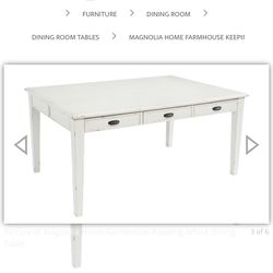 White Magnolia Table 