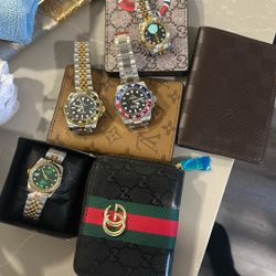 Mixed Wallets And Watches