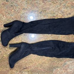 Woman’s boot heels