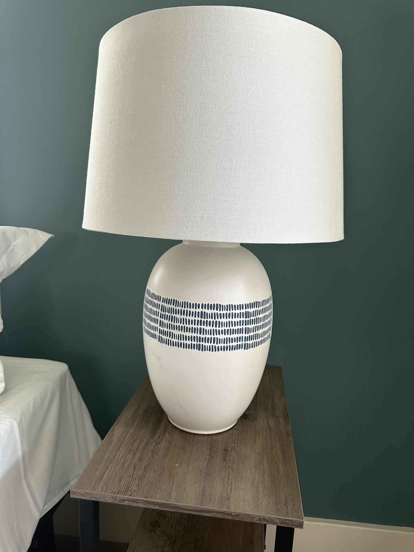 Ceramic Base Side Lamps Set Of 2