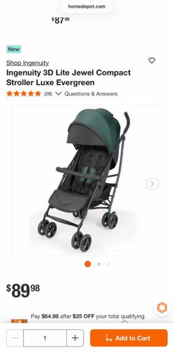 Ingenuity 3D Lite Jewel Luxe Evergreen Stroller