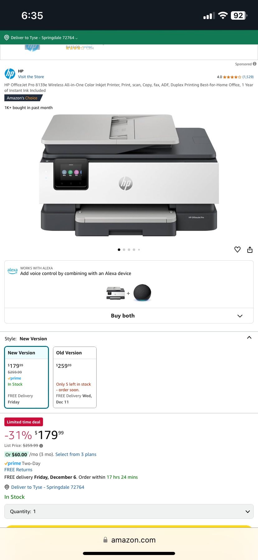 HP OfficeJet Pro 8025 Printer