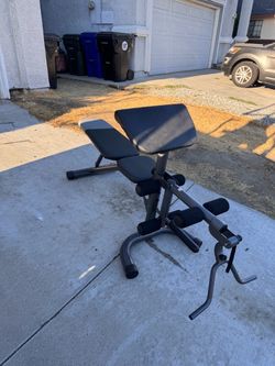 Adjustable Weight Bench with Leg Developer