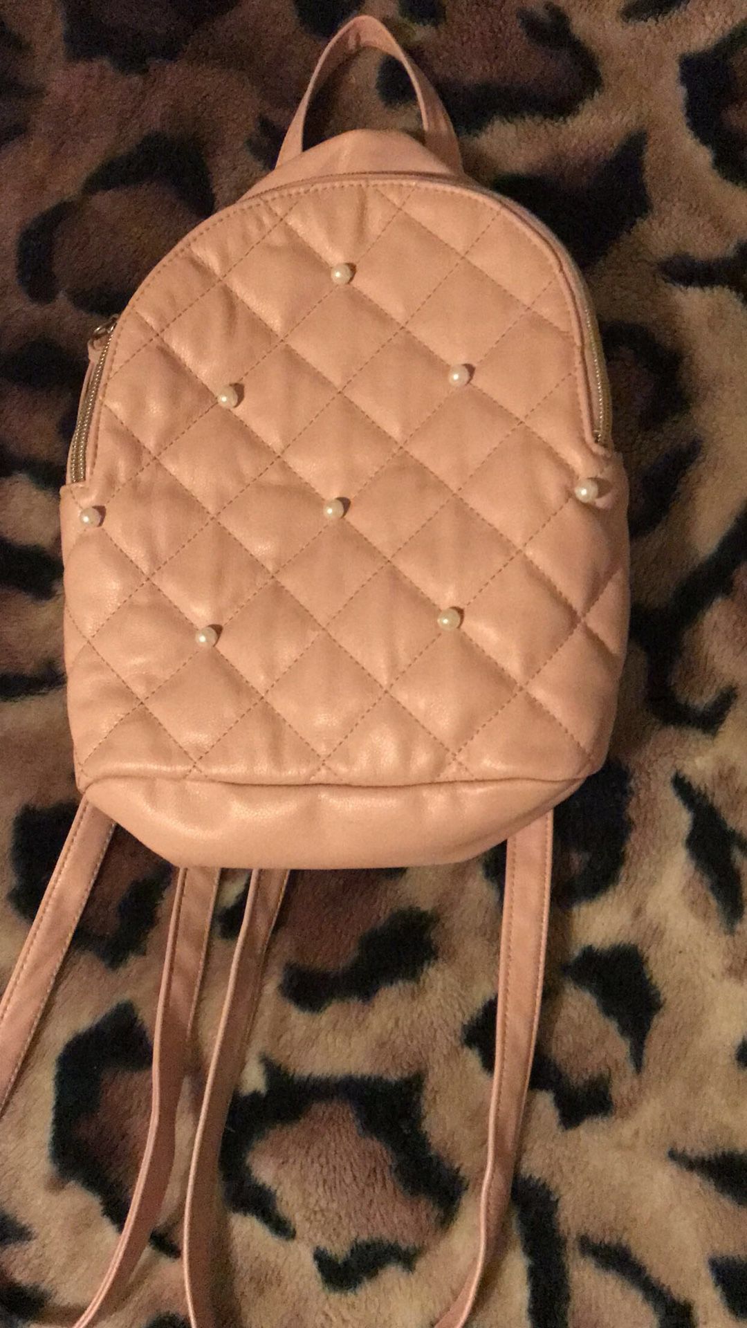 Pink mini backpack