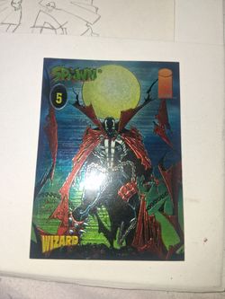 Spawn Wizard Holographic Trading Card #5
