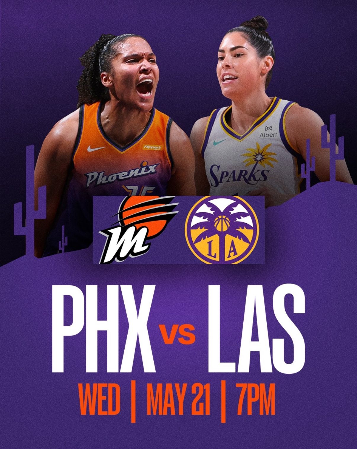Phoenix Mercury Vs La Sparks