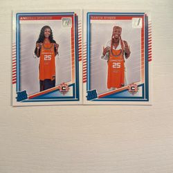 Saniya Rivers and Aneesah Morrow rookie cards