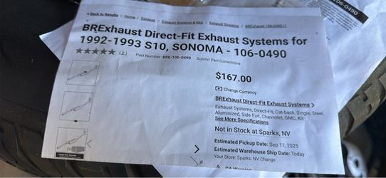 S10 exhaust