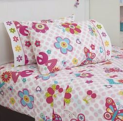 Sheet set Full/Size Floral Butterfly