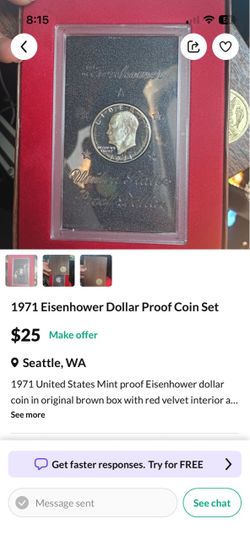 1971 Eisenhower Proof Dollar