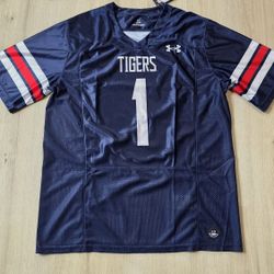 Under Armour Men's Jackson State Tigers Navy Fuse Jersey Size L