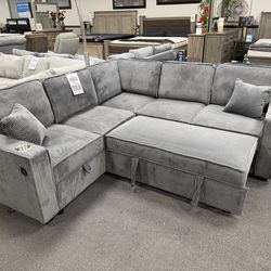 Gray Sofa Sectional Sleeper