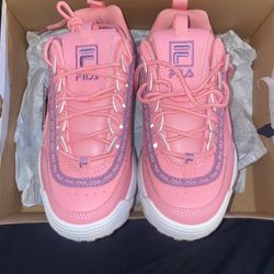 Never Worn Pink Fila Size 4.5