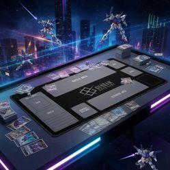 Gundam Card Game Playmat with Zones