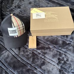 Burberry London England Logo Adjustable Cap