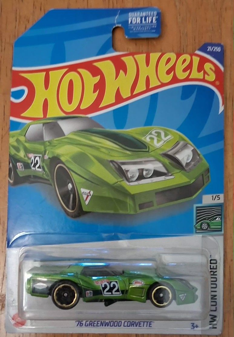 2022 Hot Wheels ‘76 Greenwood Corvette - Green - HW Contoured 21/250