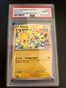 PSA 10 Pikachu World Championship 2025 Promo