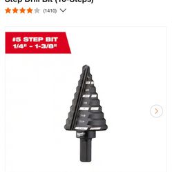 Milwaukee Step Drill Bit 