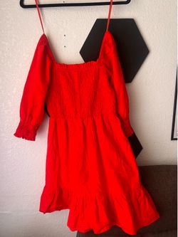 Sim&Sam red orange dress