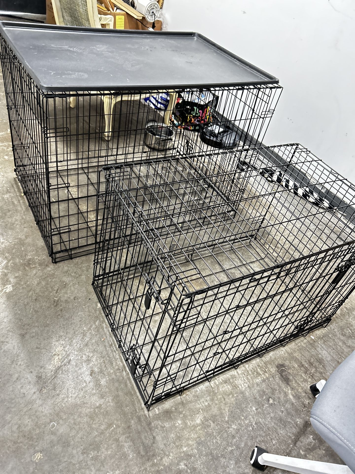 2 Barley Used Dog Cages