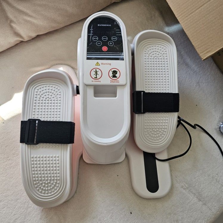 SUNSONIC ELLIPTICAL MACHINE White, Under Desk, Fitness, Health, Exercise
