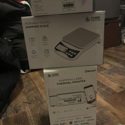 3 Pc Label Printer Set W Scale And Extra Labels