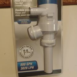 Brand New Shoreline Marine Dual Position Live Well Pump 800 Gallons Per Hour Unopened