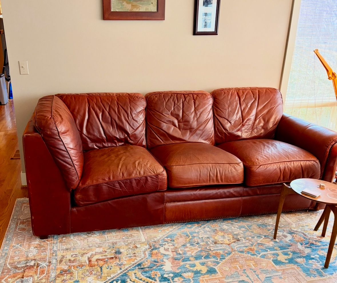 Leather Corner Sectional