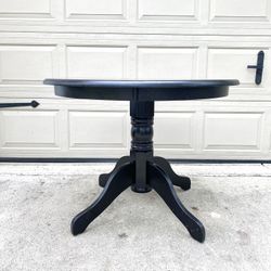 IKEA Black Round Kitchen Dining Table 