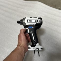 HART 20-Volt Cordless Brushless Impact Driver Kit 1/4" Hex Collet - B100