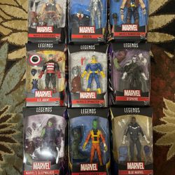Marvel legends X-Men black Panther Spiderman Deadpool