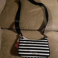 Kate Spade- The Little Better Sam Stripe Small Crossbody $110 New 