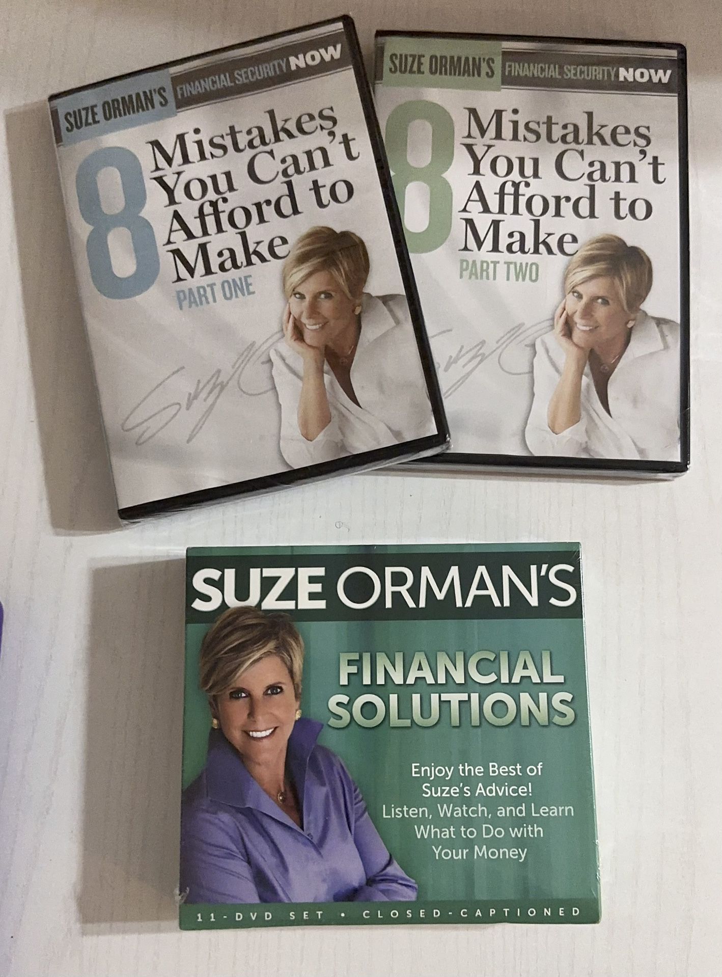 Suze Orman’s Financial Solutions DVD Set Mistakes You Can’t Afford To Make 1 & 2