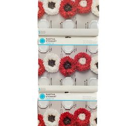 NEW IN PACKAGE Martha Stewart Crafts Tissue Paper Flower Pom-Pom Kit X 3