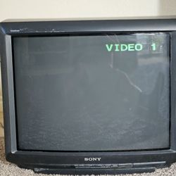 CRT television.  Sony Old Nostalgic . 