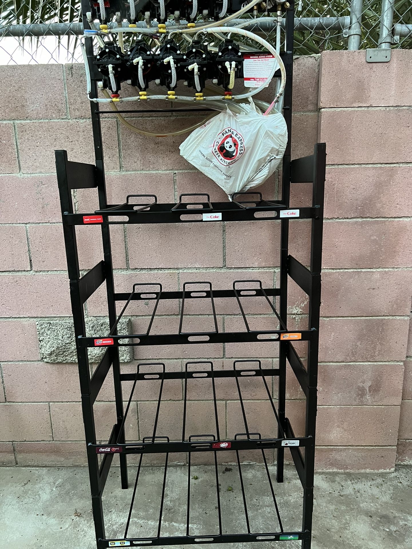 Soda Bib Rack And Pumps
