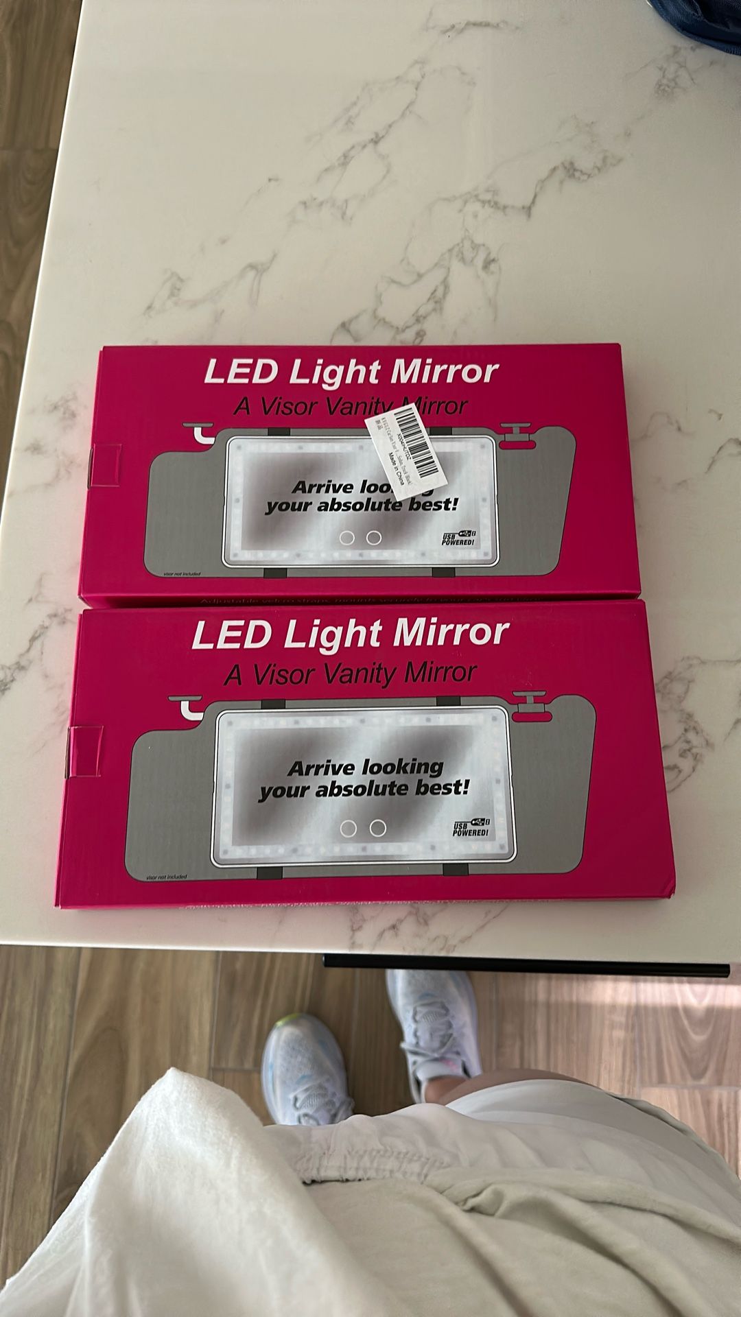 2 Mirrors For Car Visor (not LED)