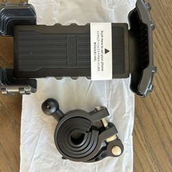 Lamicall Bike Phone Mount Holder - Motorcycle Phone Mount, Adjustable Cell Phone Holder, Bicycle Scooter Handlebar Cradle Clip for iPhone 16 Pro Max/P