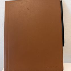 reMarkable 2 Paper Tablet + Marker Plus (Eraser) + Brown Leather Remarkable Case – Excellent Condition